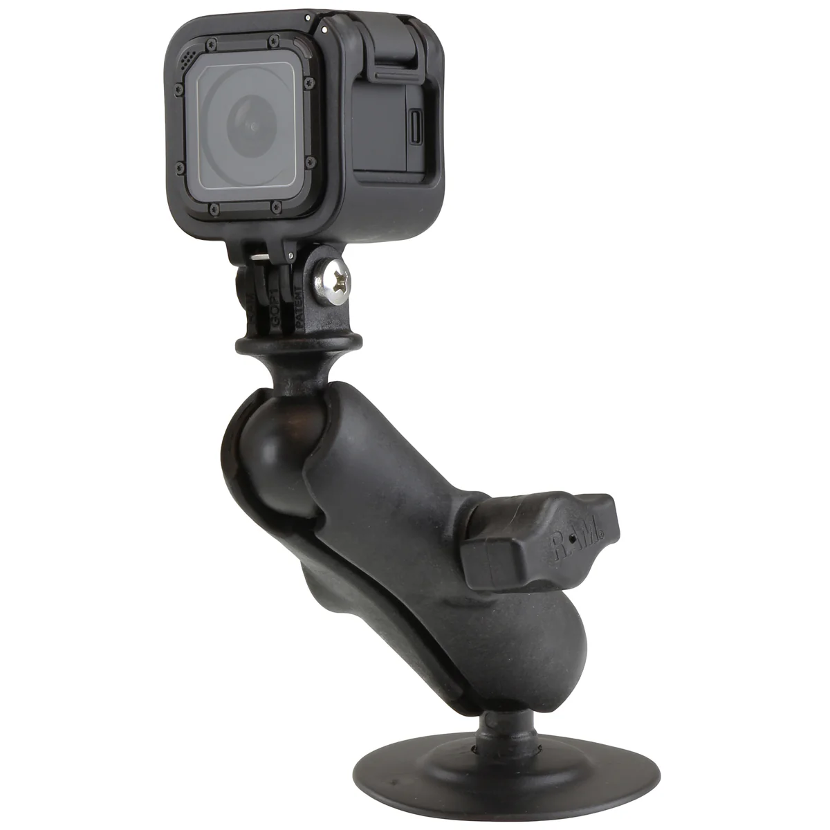 RAM® Flex Adhesive Double Ball Mount with Action Camera Adapter - Image 2