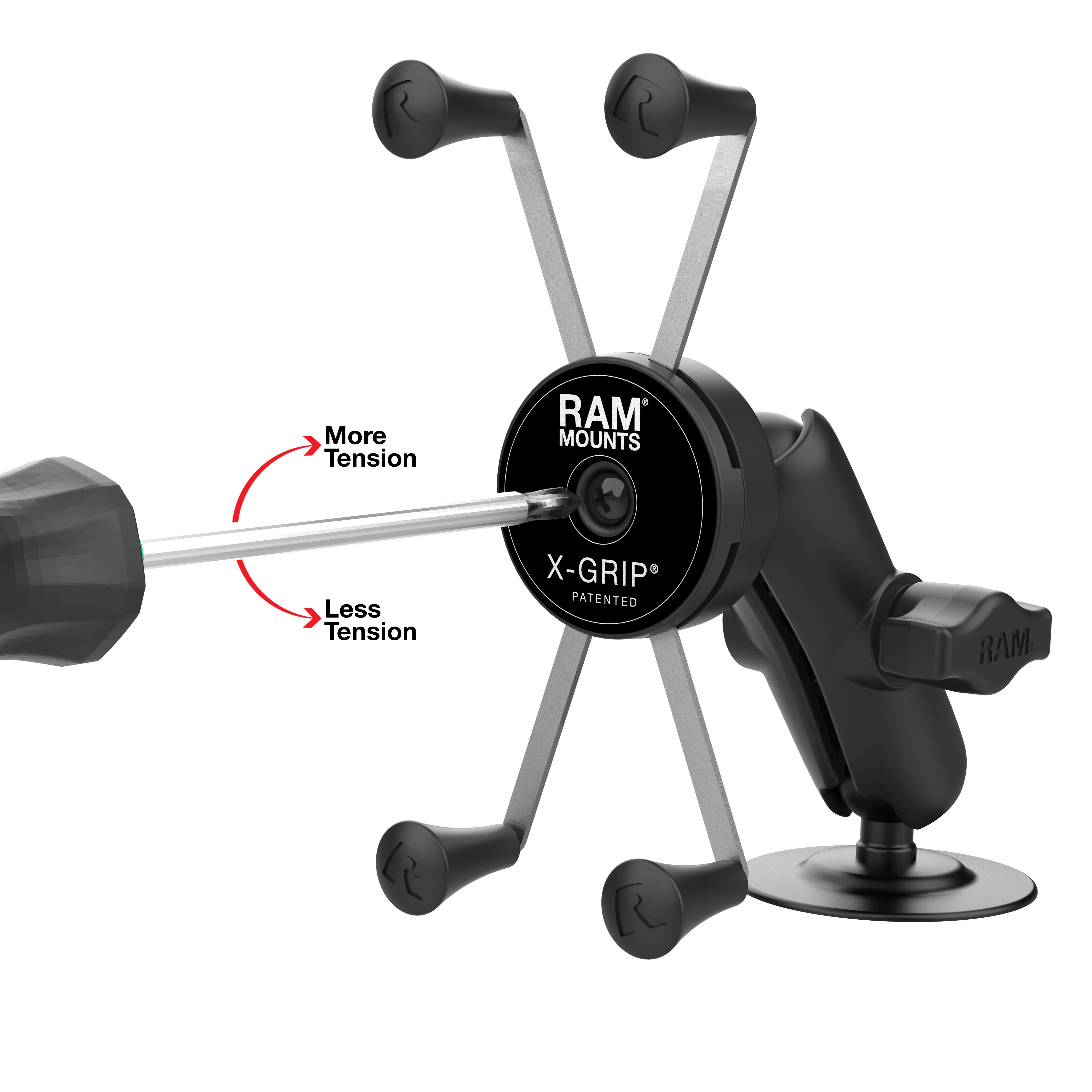 RAM® Rotating X-Grip® Large Phone Mount with Flex Adhesive Base - Image 4