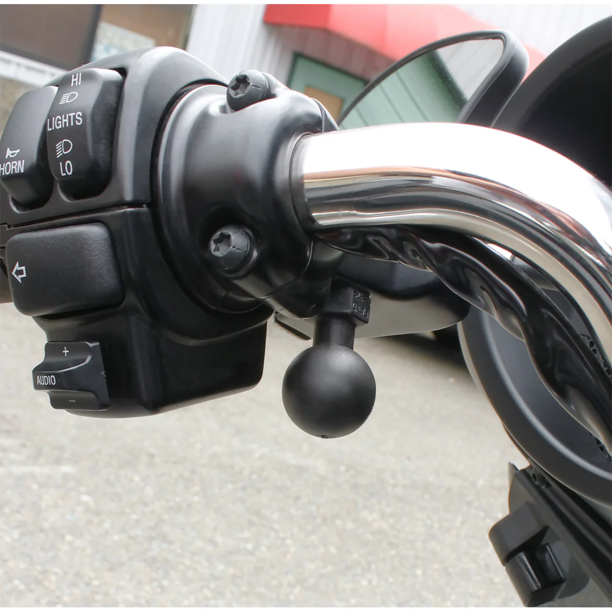 RAM® Tough-Ball⢠Mirror Base for Harley-Davidson Motorcycles - Image 3