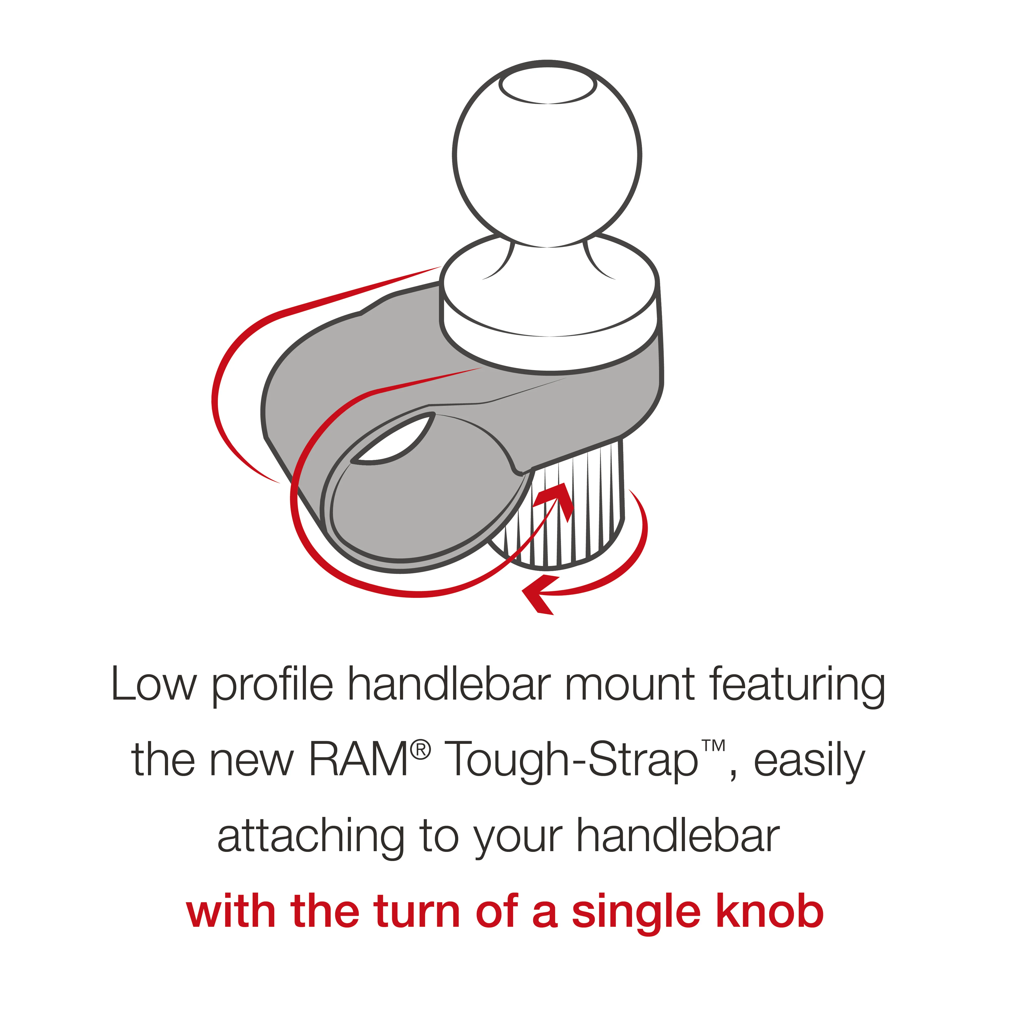 RAM® Tough-Strap⢠Double Ball Mount with Universal Action Camera Adapter - Image 8