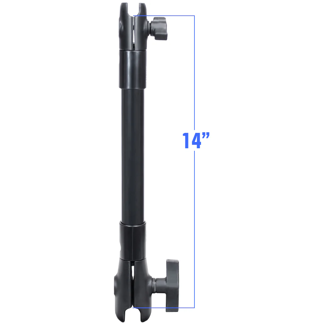 RAMĀ® 14" PVC Pipe Extension with B Size & C Size Socket Arms