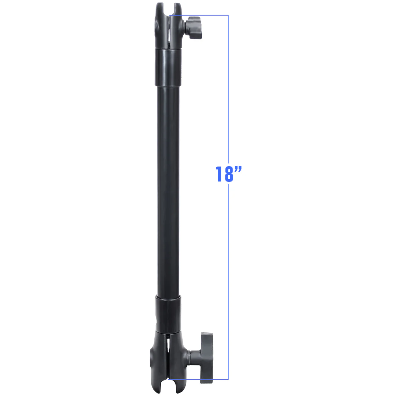 RAMĀ® 18" PVC Pipe Extension with B Size & C Size Socket Arms