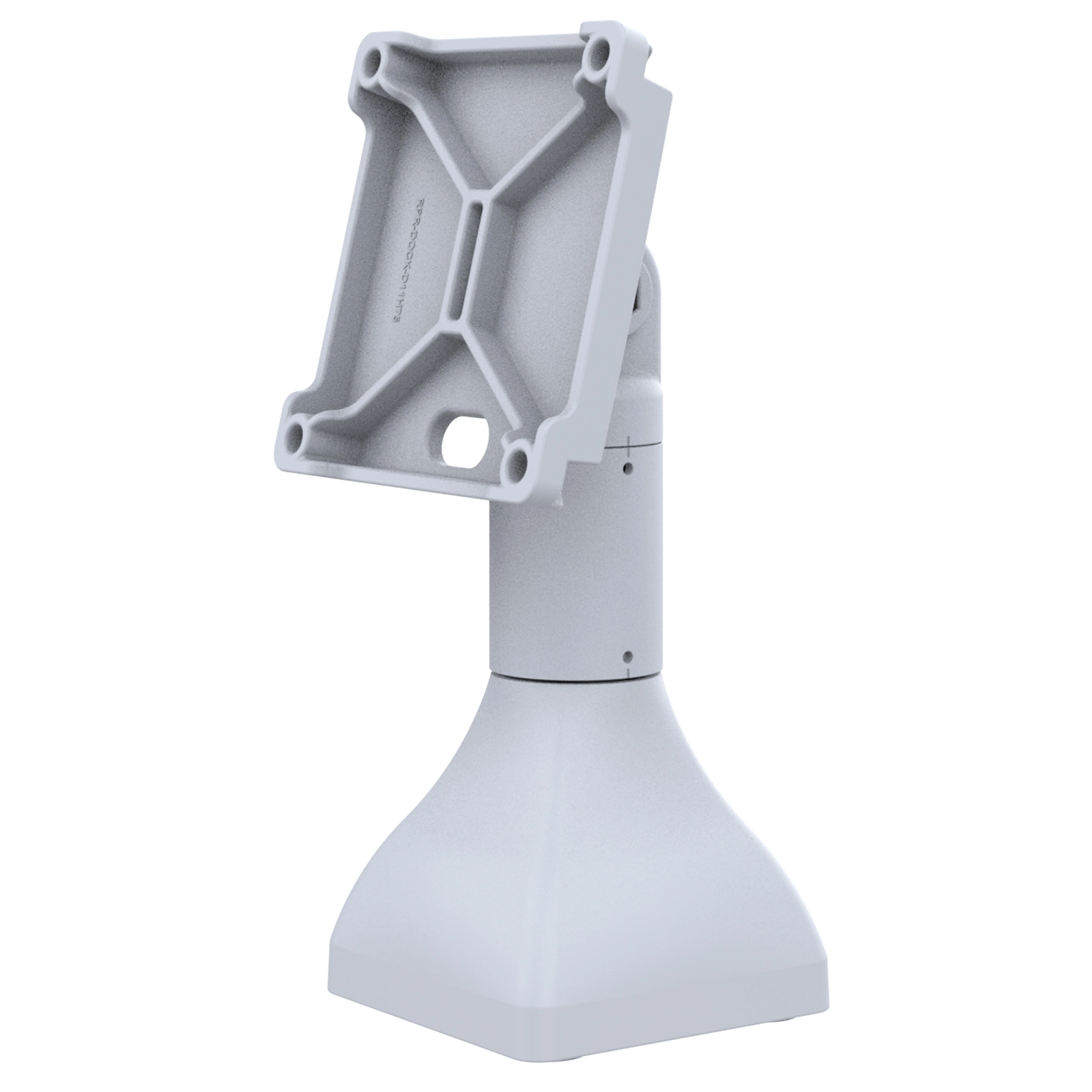 RAM® 7" Pedestal Mount with 100mm VESA & Cable Routing - Gray