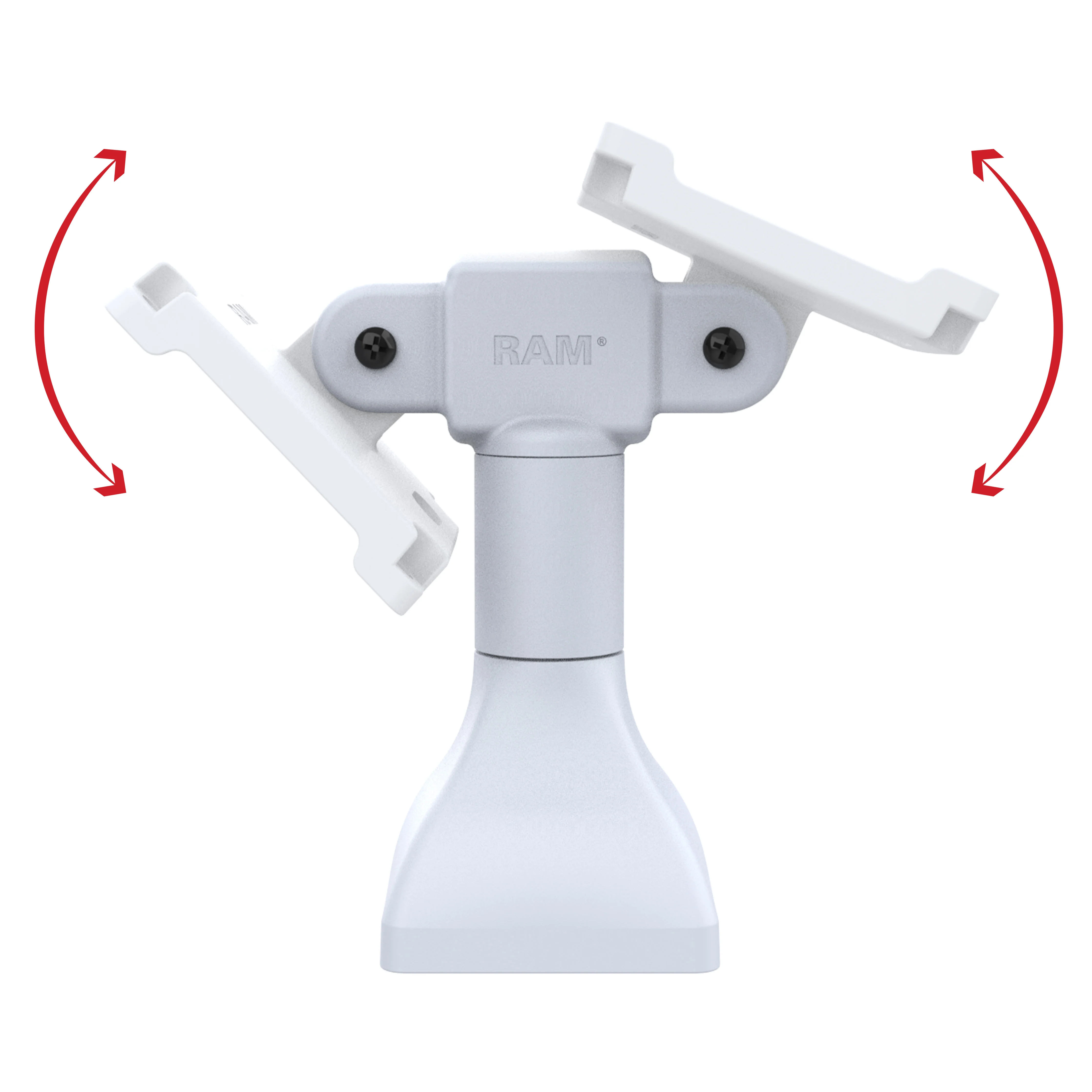 RAM® 7" Pedestal Mount with Dual 100mm VESA Adapters - Gray - Image 2