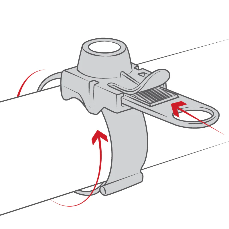 RAM® EZ-Strap⢠Rail Mount for Garmin Rino 610, 650 & 655t - Image 2